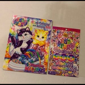 Lisa Frank Coloring Book and Sticker Pad